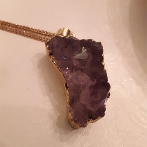 A pendant Real Amethyst Bought at art show over an